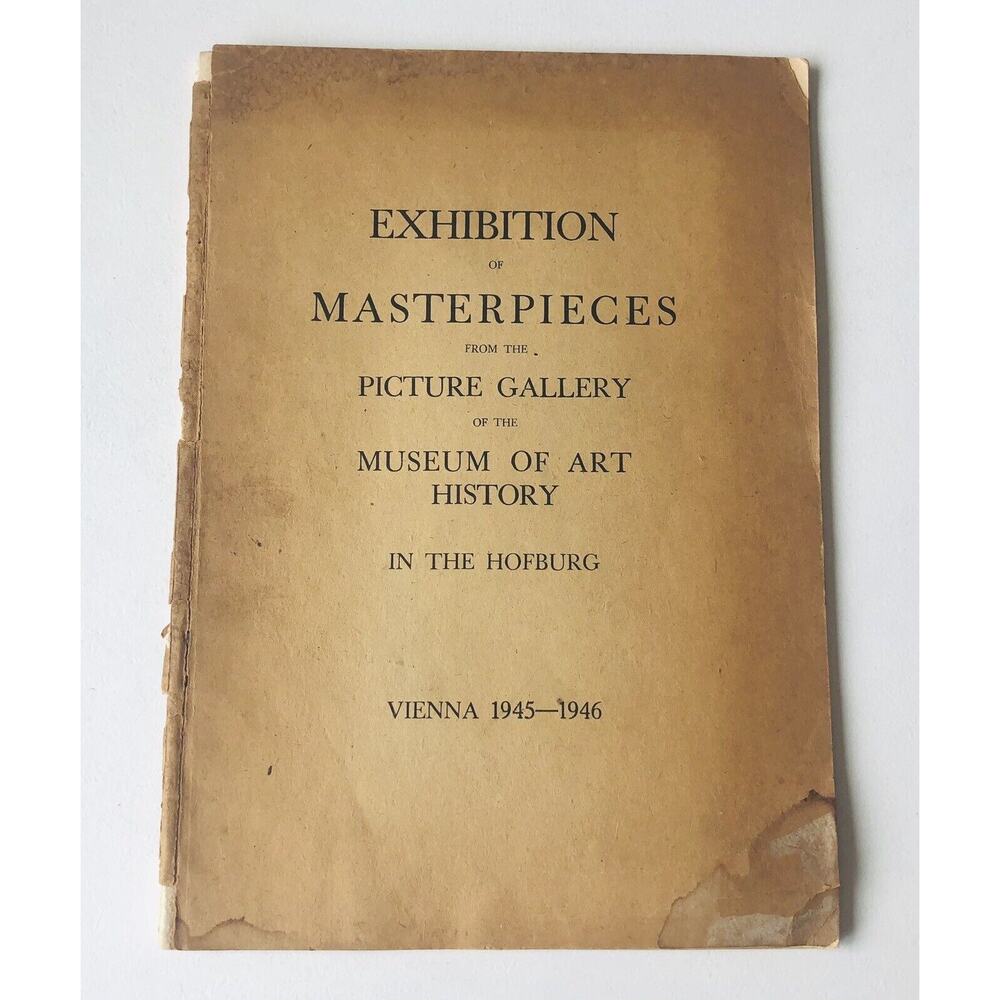 Vintage 1946 Hofburg Museum Exhibition Catalog WWII Art History Vienna Monuments